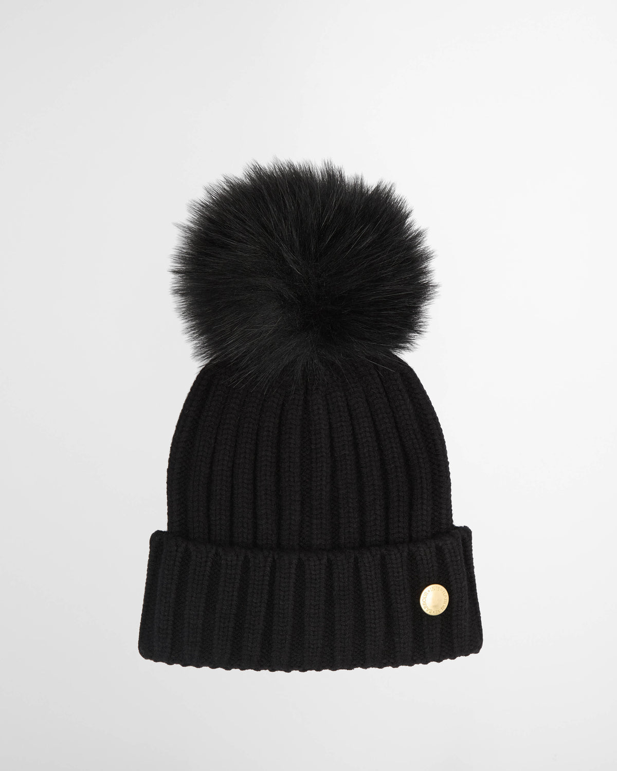 Barbour International Conway Womens Knitted Beanie Hat - Black | CHO | Designer Womens Beanies