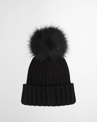 Barbour International Conway Womens Knitted Beanie Hat - Black | CHO | Designer Womens Beanies