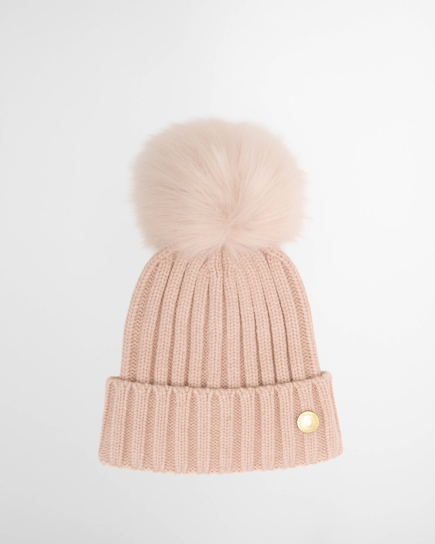Barbour International Conway Womens Knitted Beanie Hat - Nutmeg