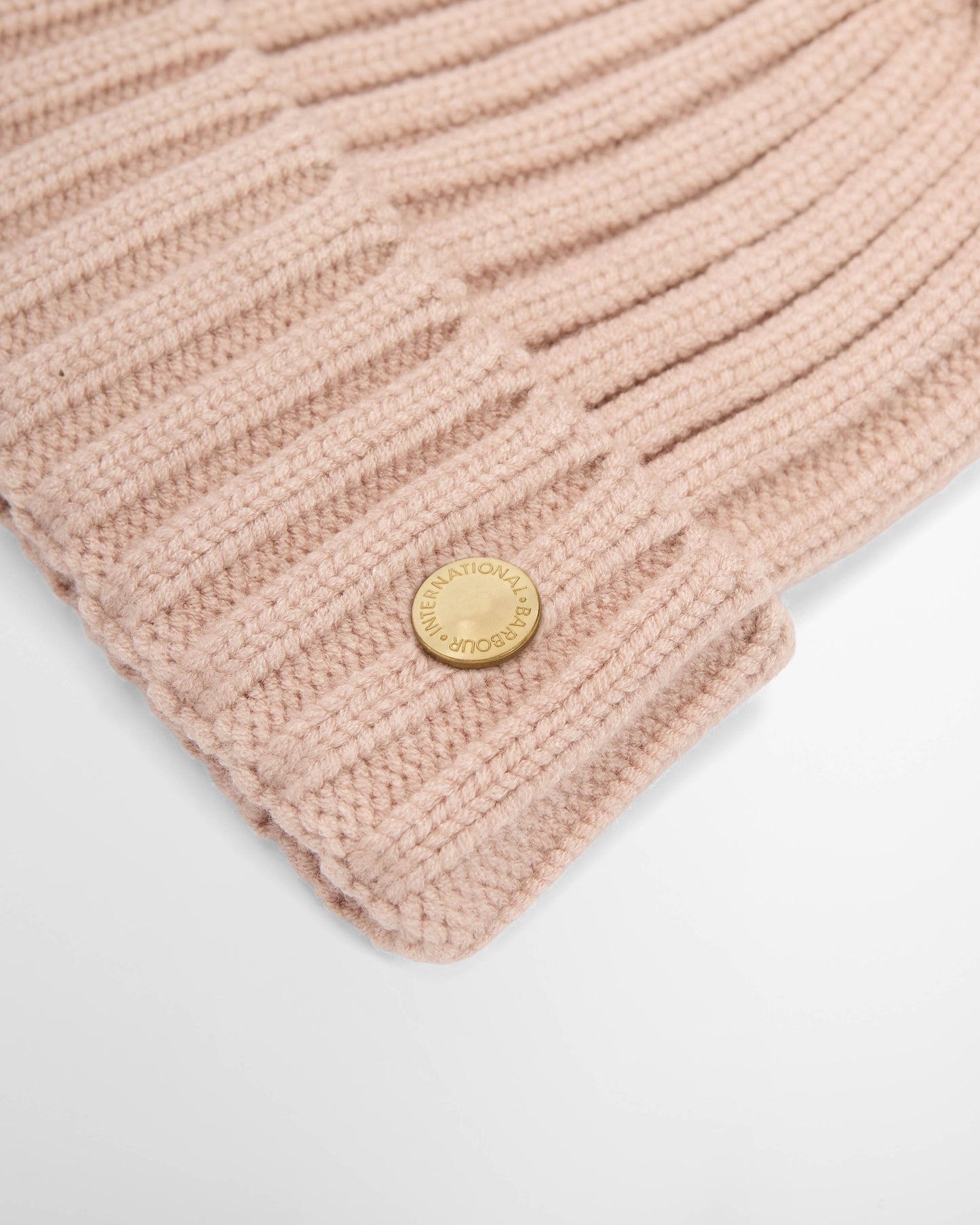 Barbour International Conway Womens Knitted Beanie Hat - Nutmeg