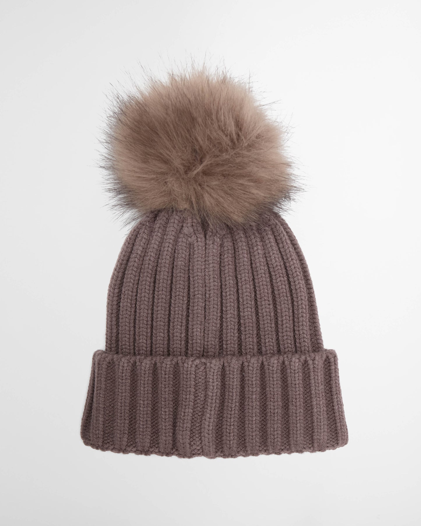 Barbour International Conway Womens Knitted Beanie Hat - Truffle | CHO | Designer Womens Beanies