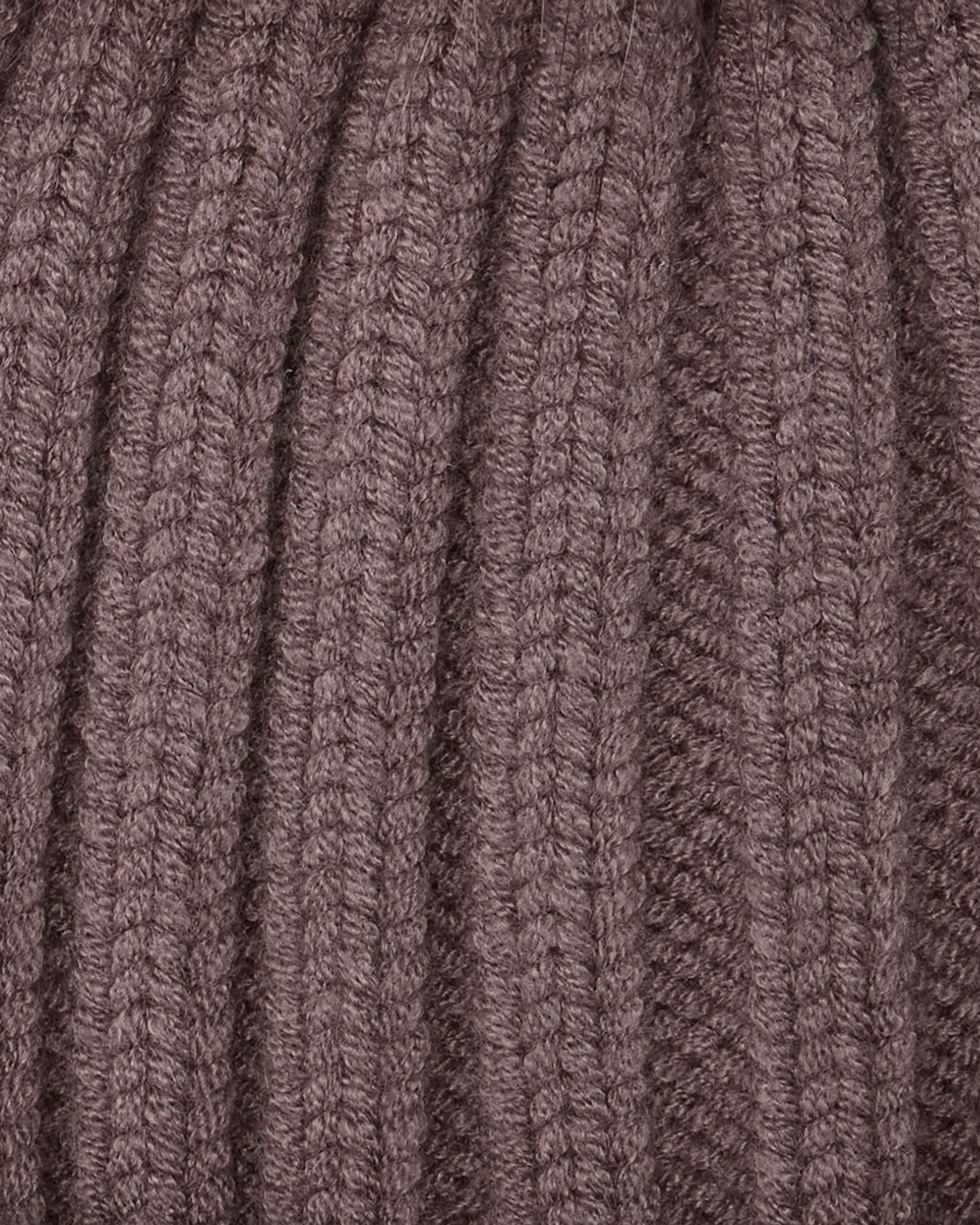 Barbour International Conway Womens Knitted Beanie Hat - Truffle | CHO | Designer Womens Beanies