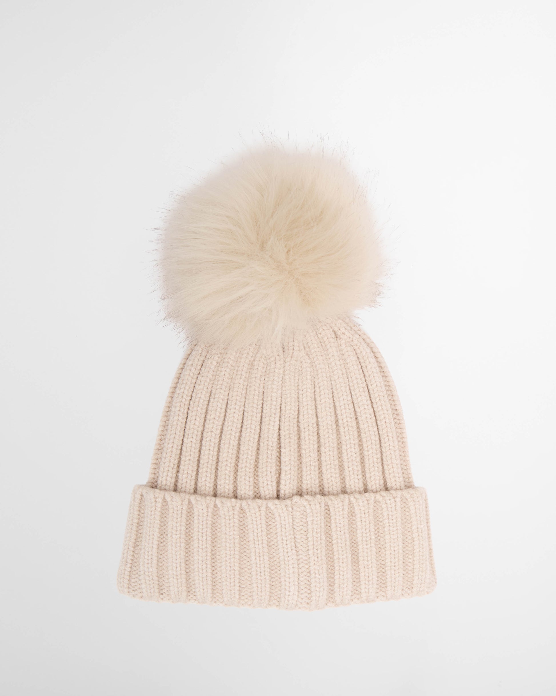 Barbour International Conway Womens Knitted Beanie Hat - Moonbeam | CHO | Designer Womens Beanies