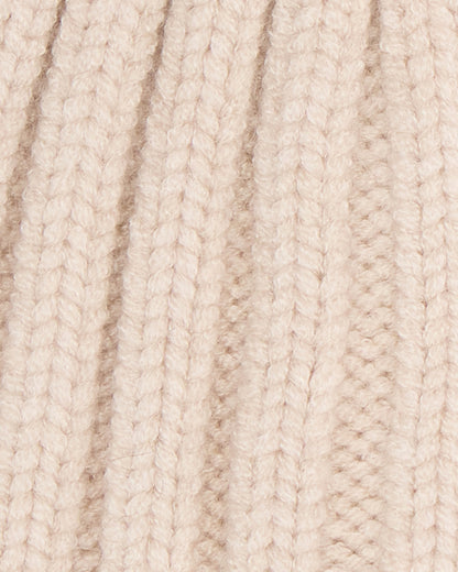 Barbour International Conway Womens Knitted Beanie Hat - Moonbeam | CHO | Designer Womens Beanies