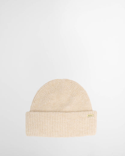Barbour Enid Womens Knitted Beanie Hat - Birch