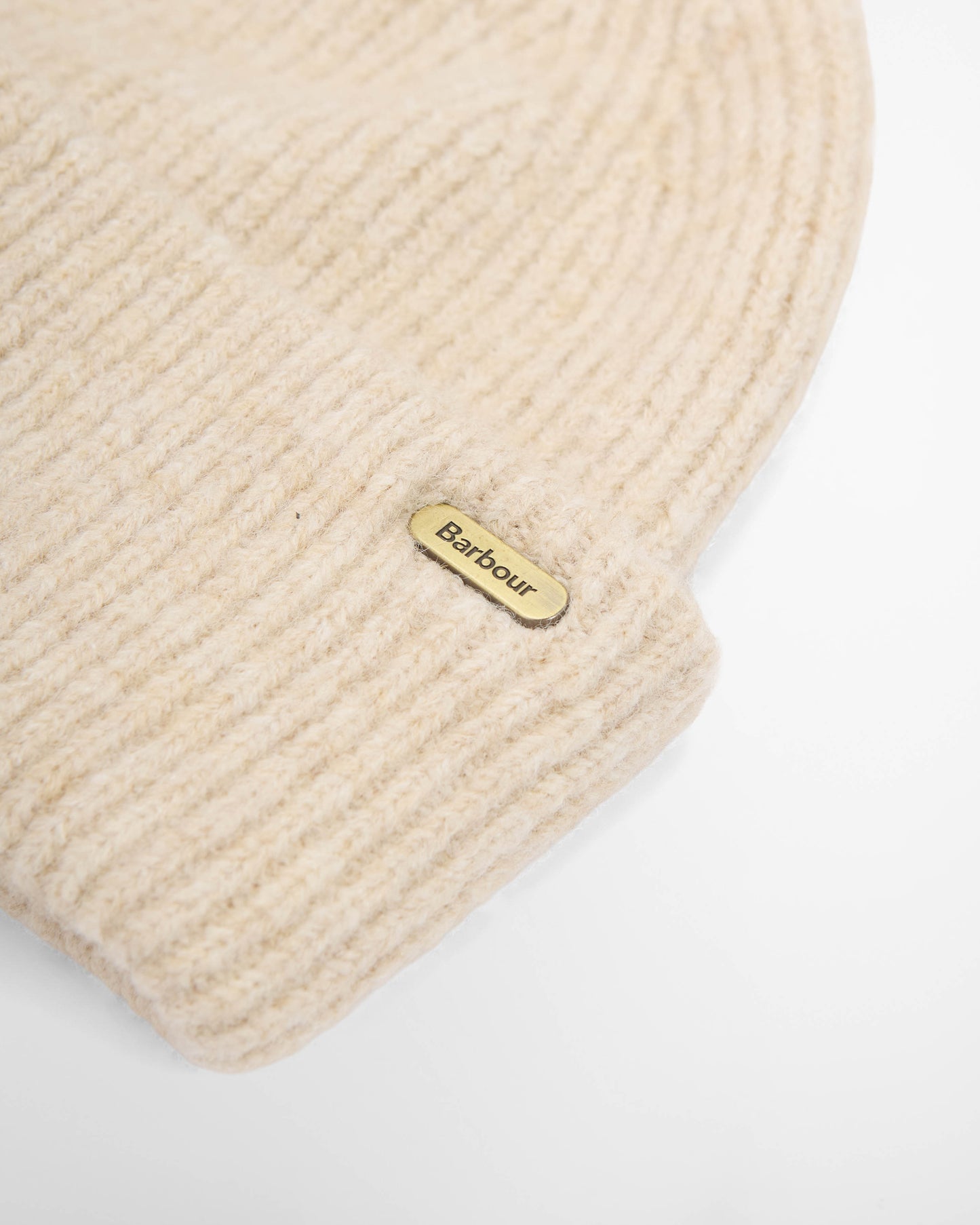 Barbour Enid Womens Knitted Beanie Hat - Birch