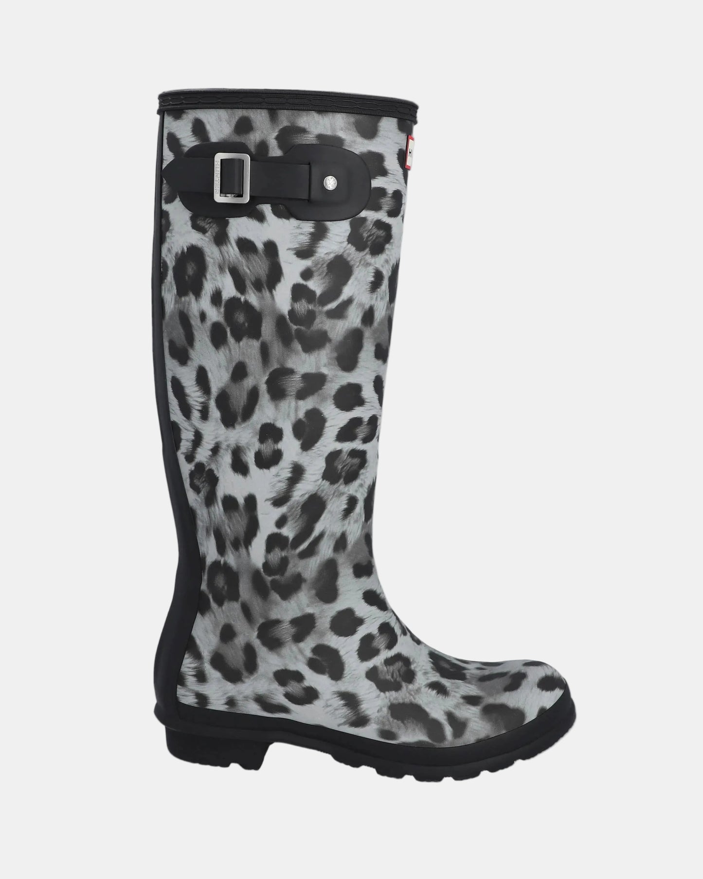 Hunter Womens Original Tall Insulated Snow Leopard Boot - Snow Leopard/Black