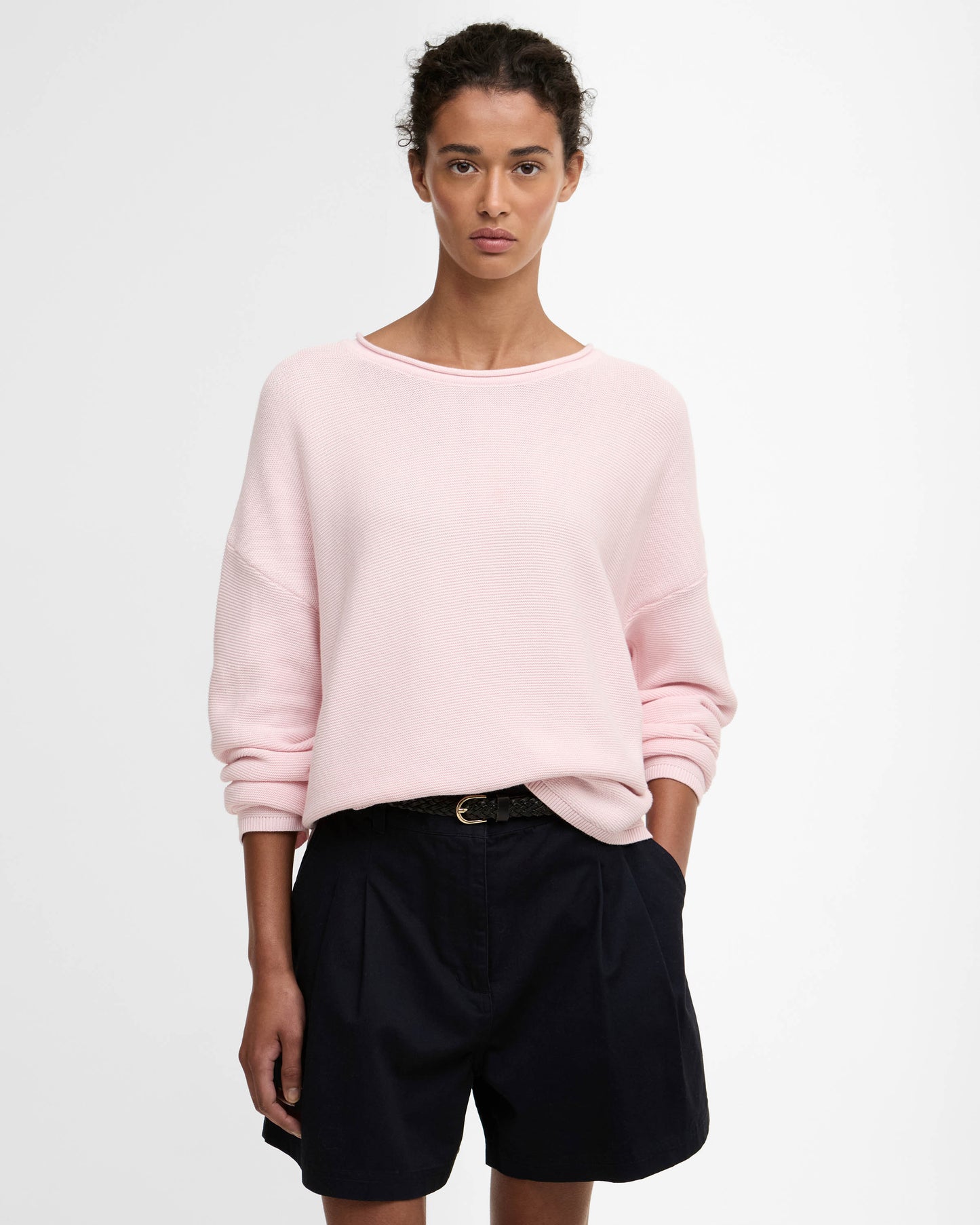 Barbour Marine Womens Jumper - Pink | CHO | Designer Womens Jumpers