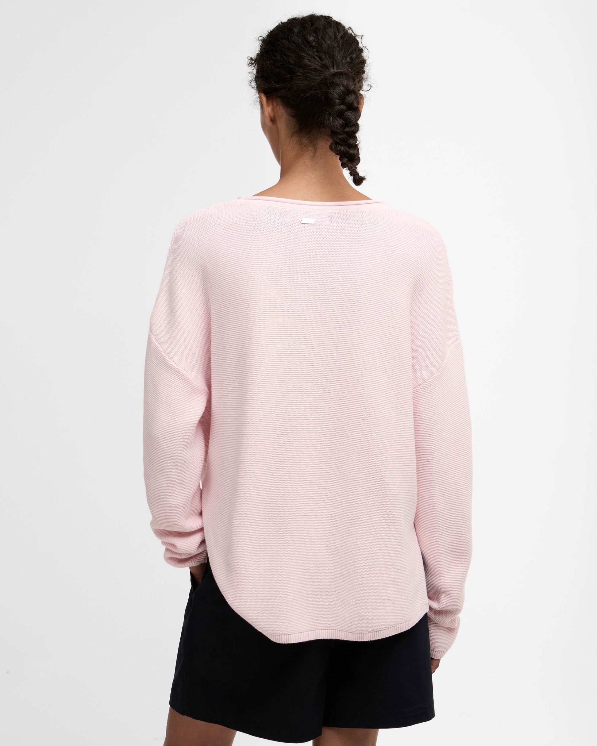 Barbour Marine Womens Jumper - Pink | CHO | Designer Womens Jumpers