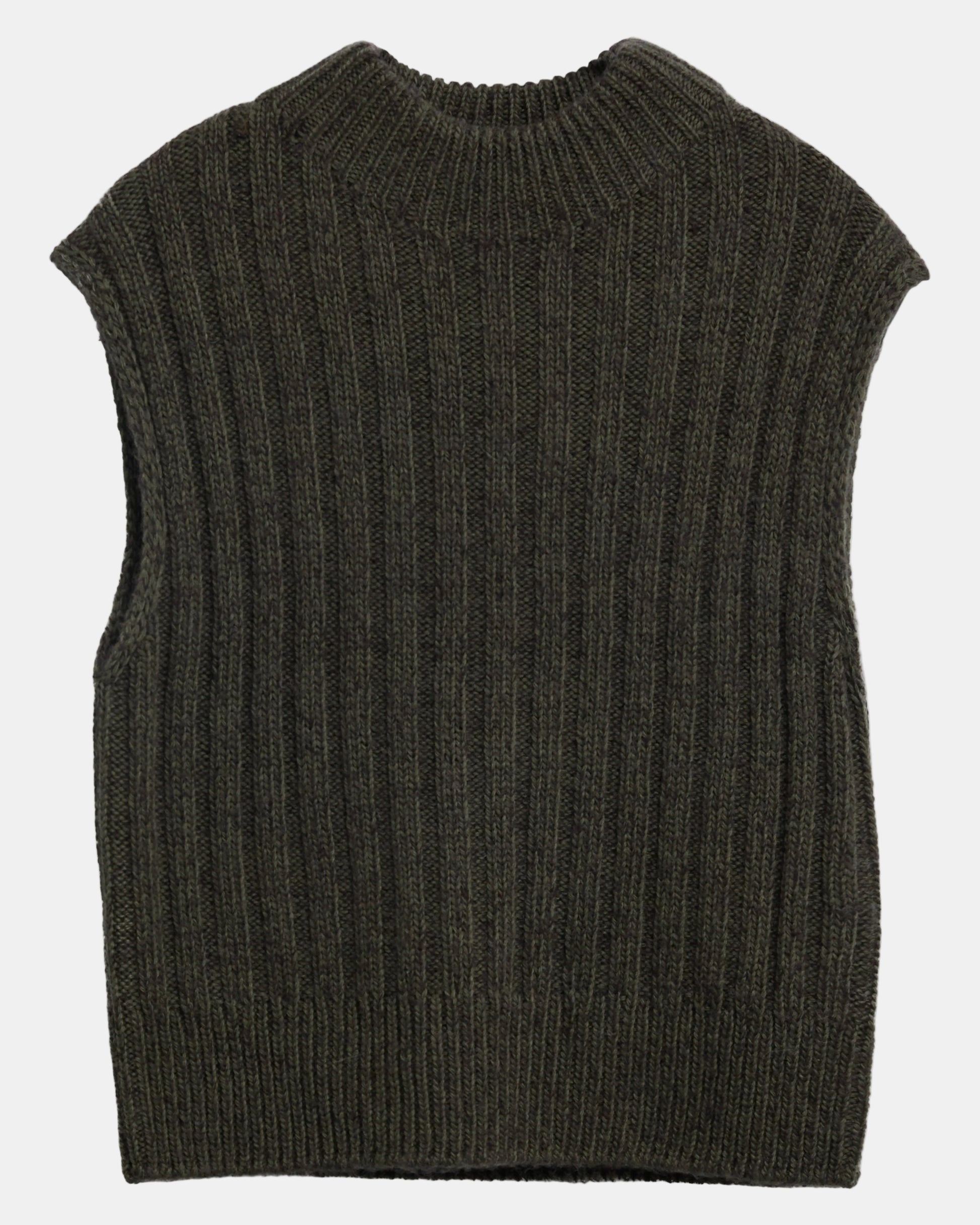 Barbour Anastasia Womens Knitted Vest - Olive Multi | CHO | Designer Womens Knit Tank Tops