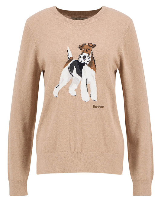 Barbour Fareham Womens Knitted Jumper - Pale Camel