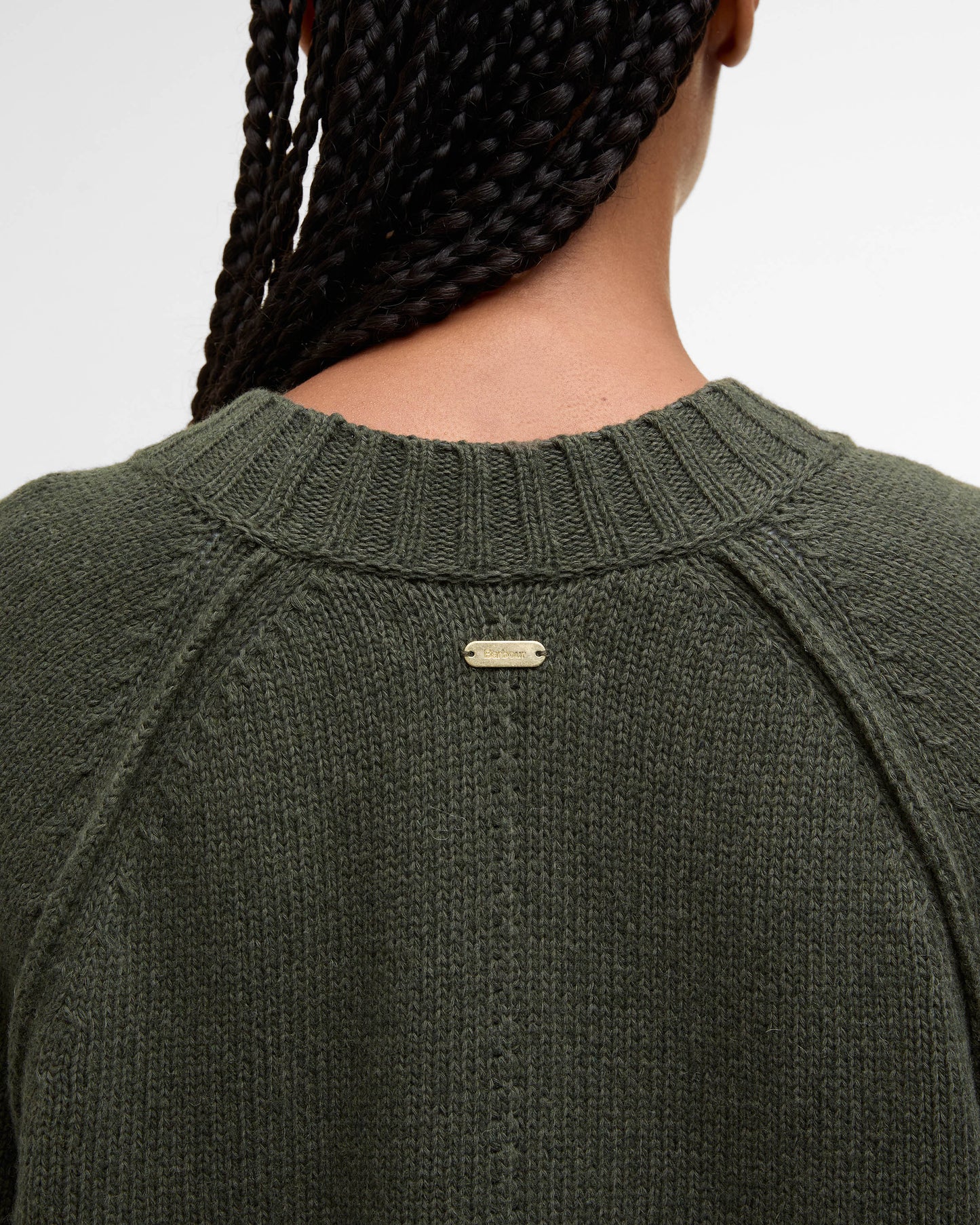 Barbour Ashdon Womens Knitted Jumper - Sage