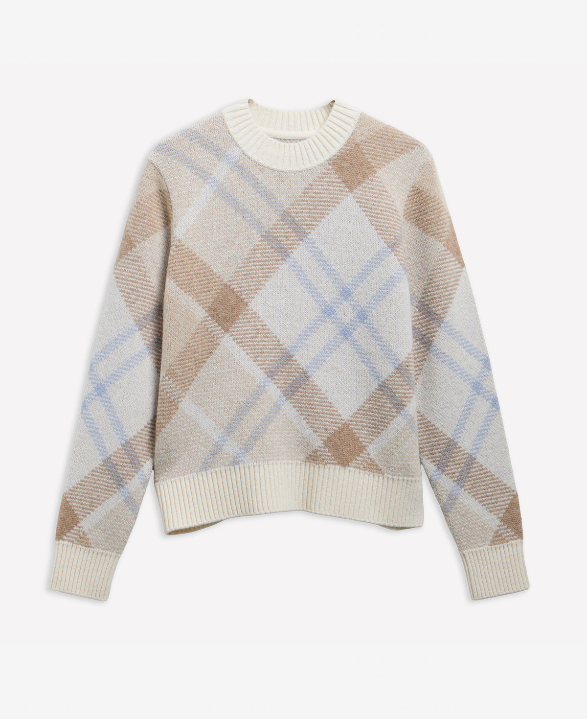 Barbour Sara Womens Knitted Jumper - Oat/Zen Blue Multi