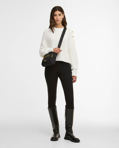Barbour International Alexis Womens  Knitted Jumper - Off White | CHO | Designer Womens Jumpers