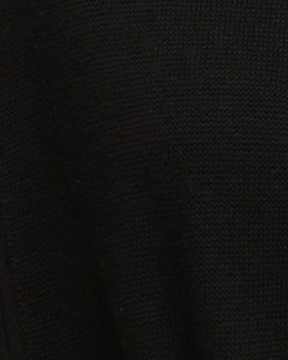 Barbour International Gigi Womens Knitted Bomber - Black | CHO | Designer Womens Cardigans