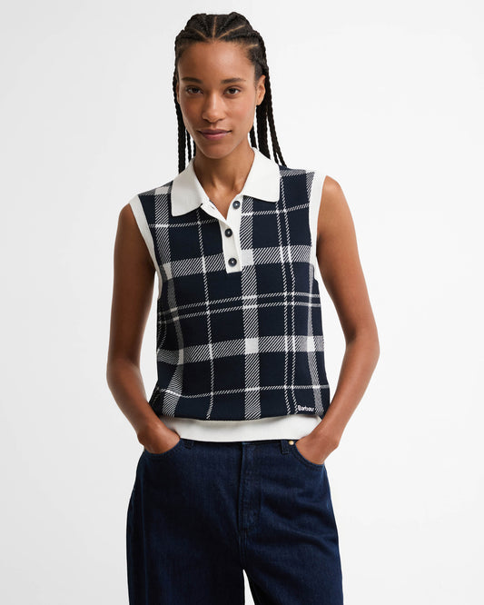 Barbour Allerdale Womens Knitted Vest - Multi Check