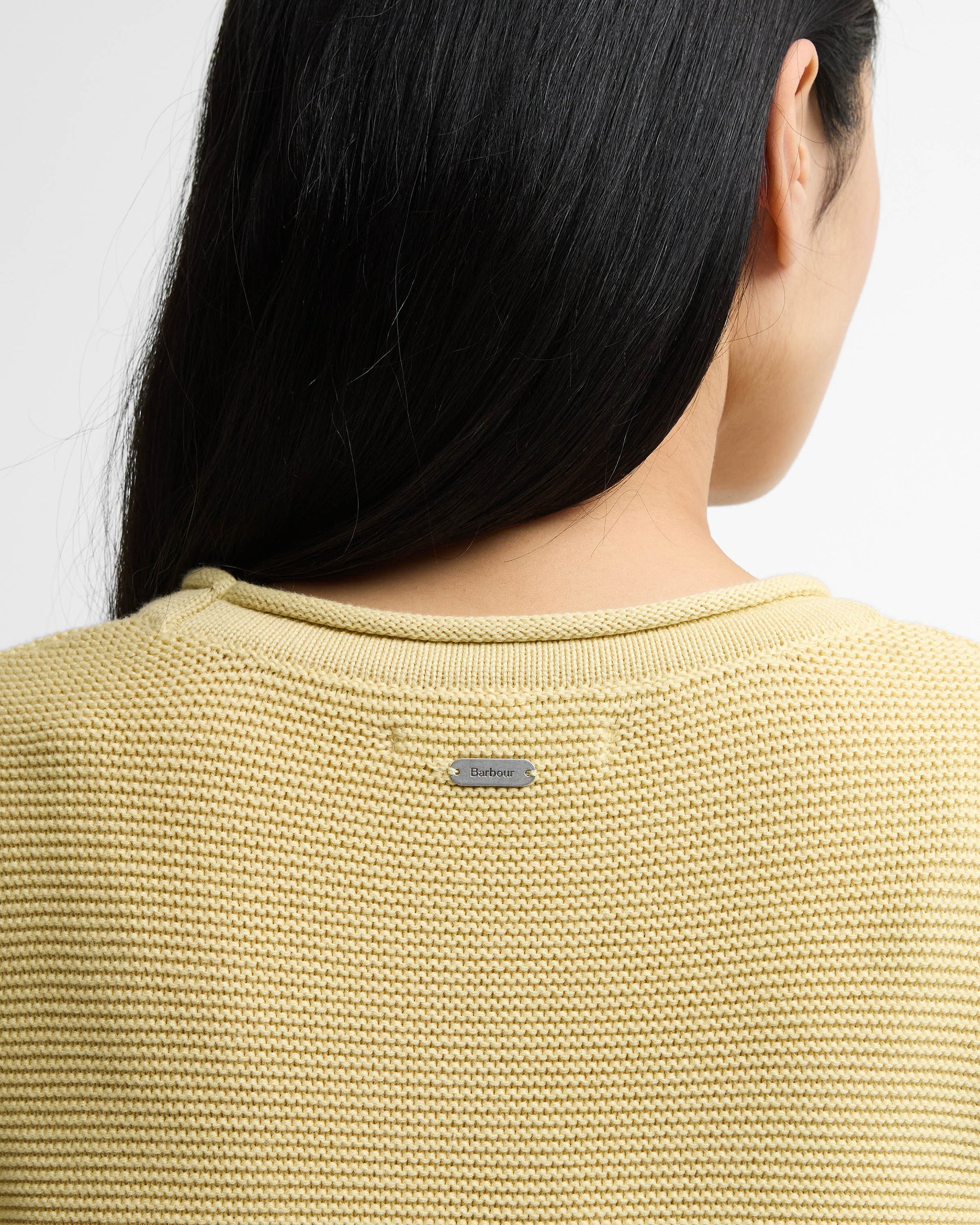 Barbour Fawley Womens Knitted Jumper - Soured Citrus | CHO | Designer Womens Jumpers