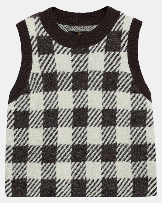 Barbour International Amaya Womens Knitted Vest - Truffle Multi