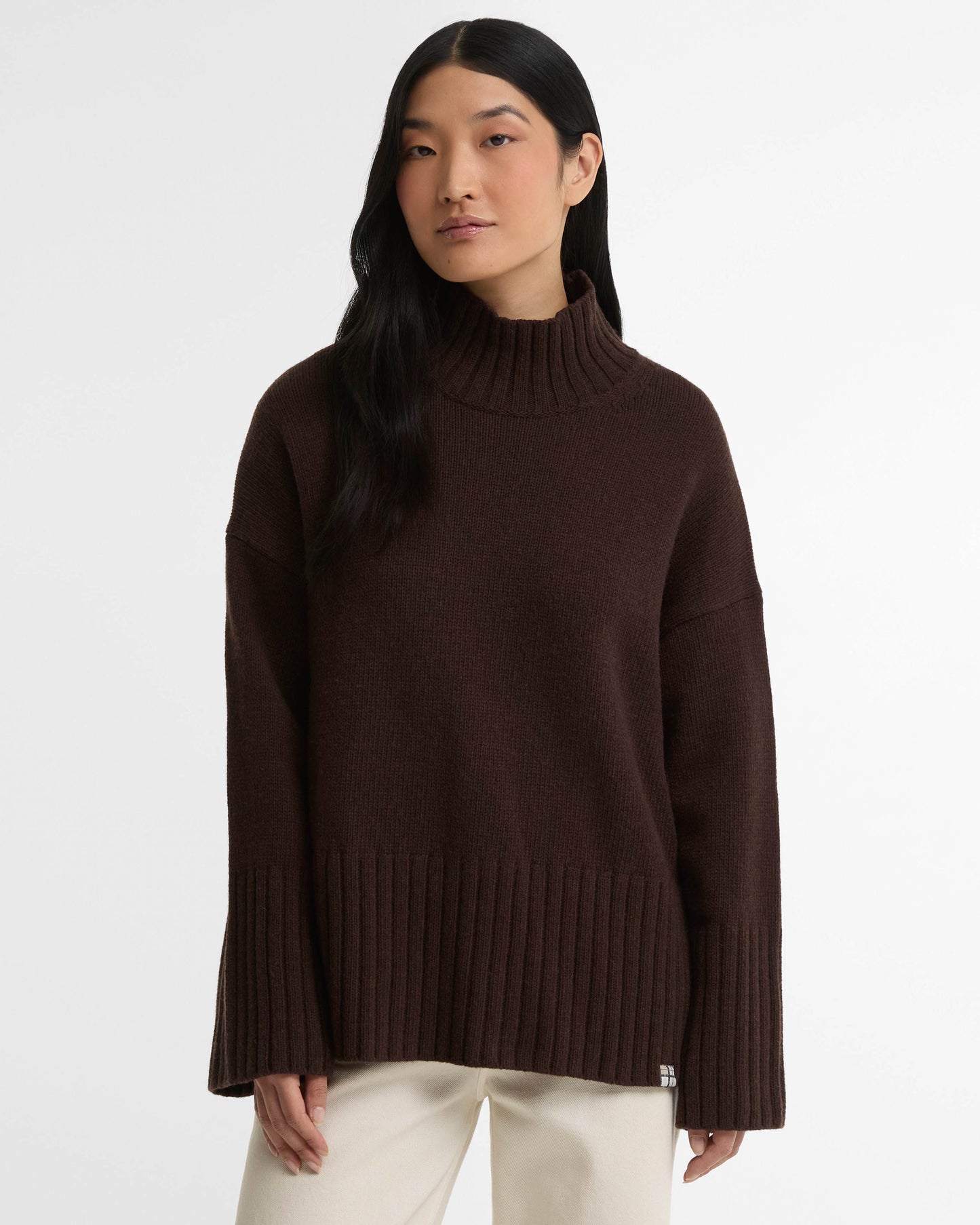 Barbour May Womens Knitted Jumper - Rustic | CHO | Designer Womens Jumpers