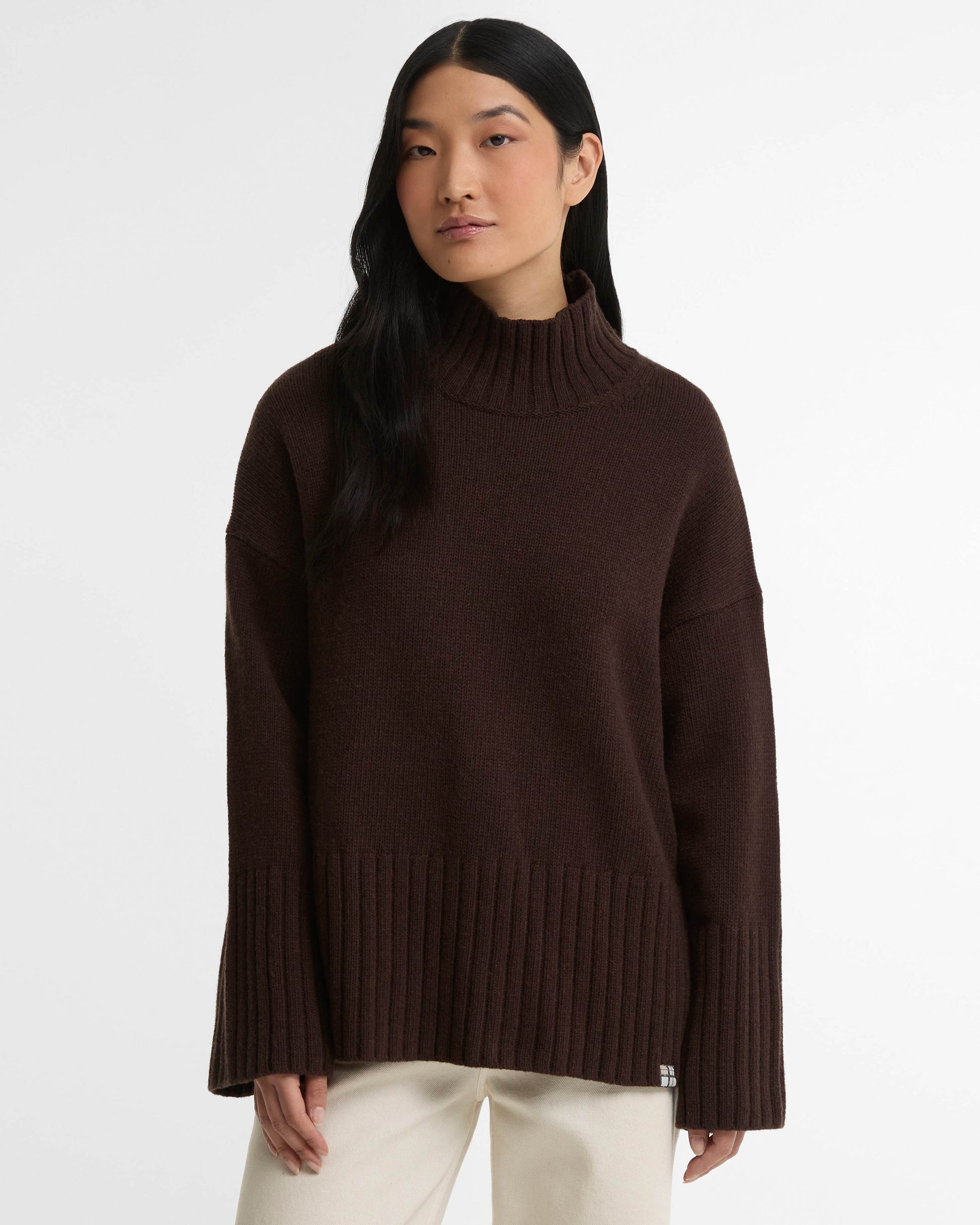 Barbour May Womens Knitted Jumper - Rustic | CHO | Designer Womens Jumpers
