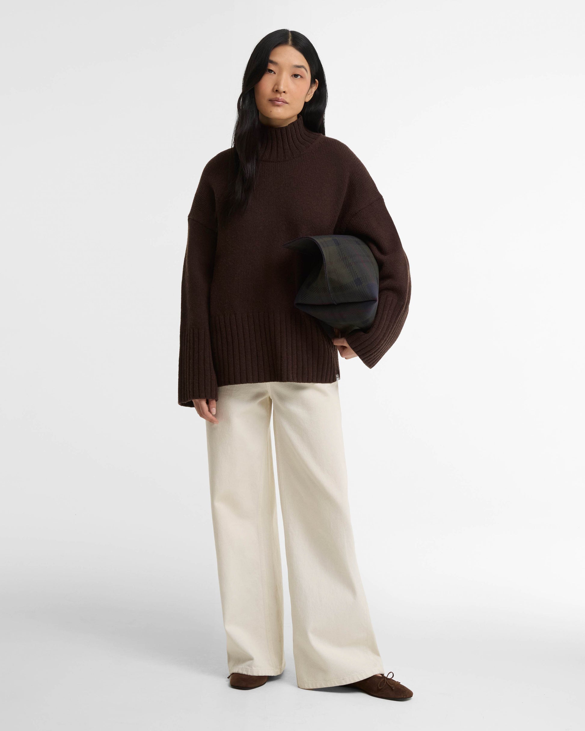 Barbour May Womens Knitted Jumper - Rustic | CHO | Designer Womens Jumpers