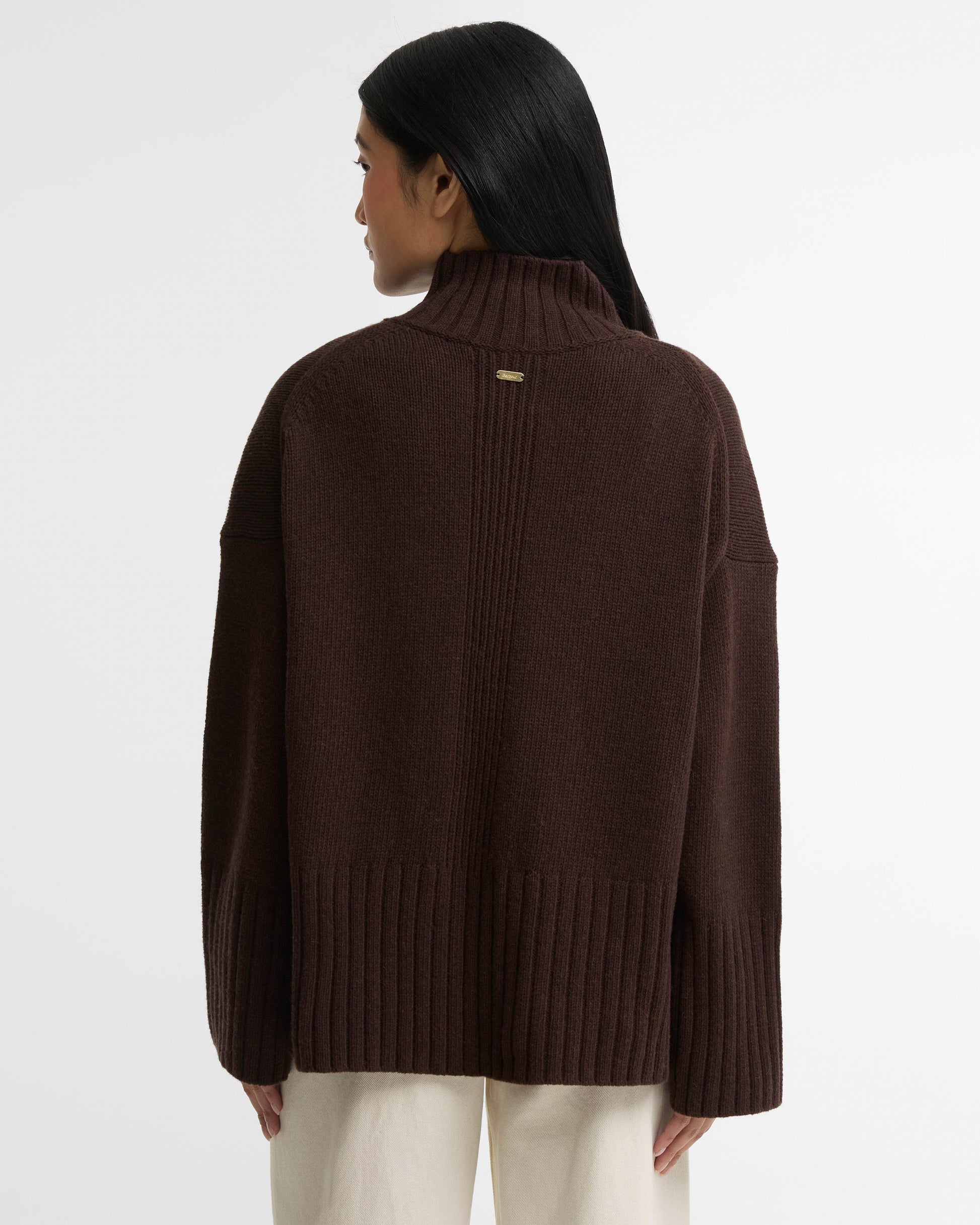 Barbour May Womens Knitted Jumper - Rustic | CHO | Designer Womens Jumpers