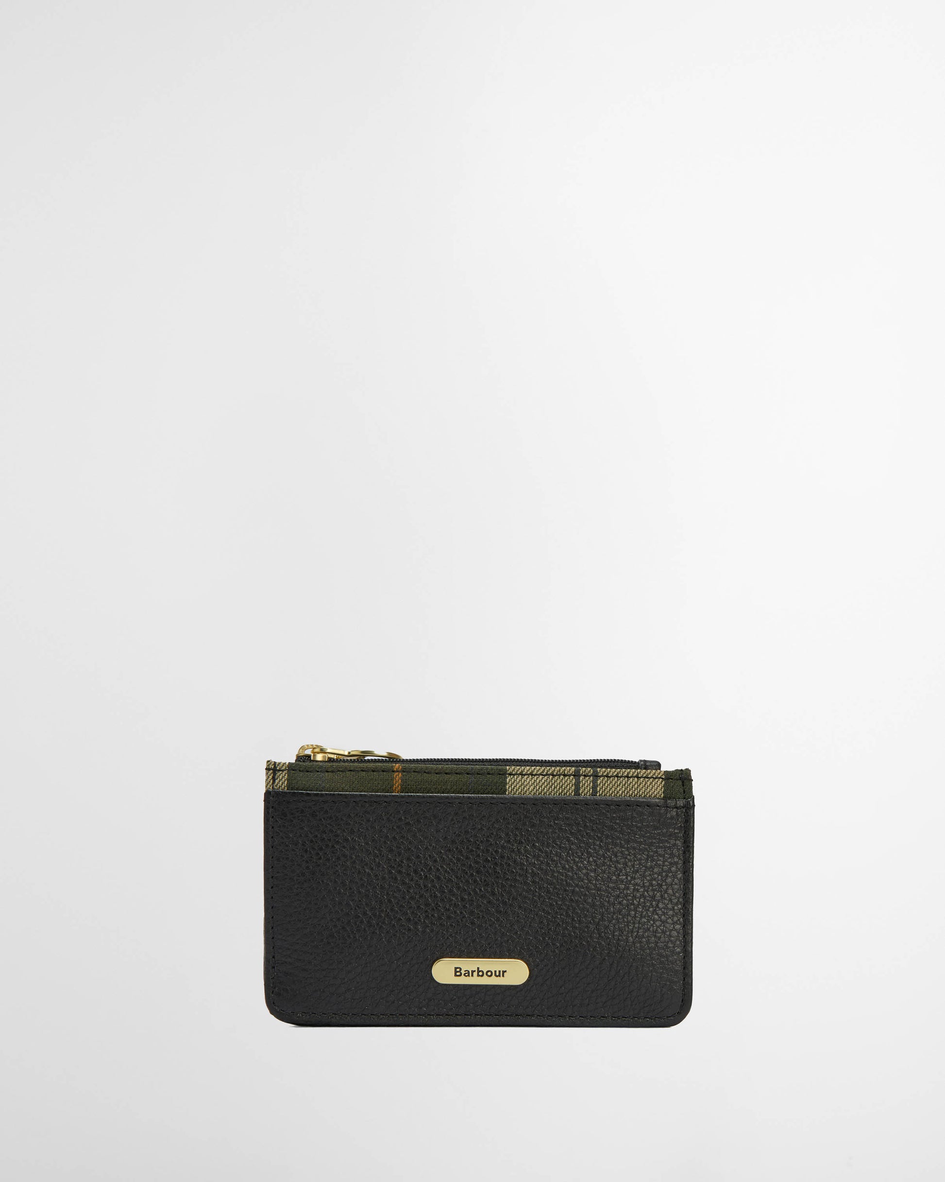 Barbour Alder Womens Leather Card Holder - Black/Ancient | CHO | Designer Womens Card Cases