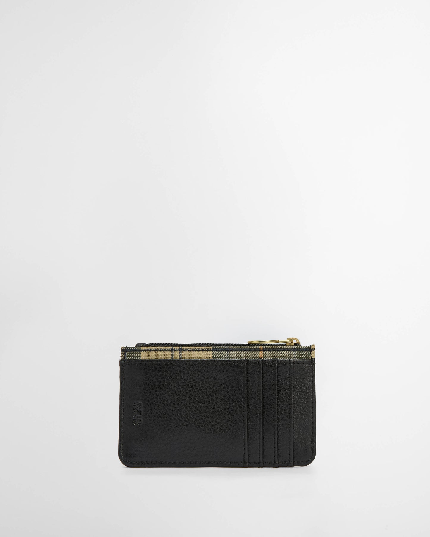 Barbour Alder Womens Leather Card Holder - Black/Ancient | CHO | Designer Womens Card Cases