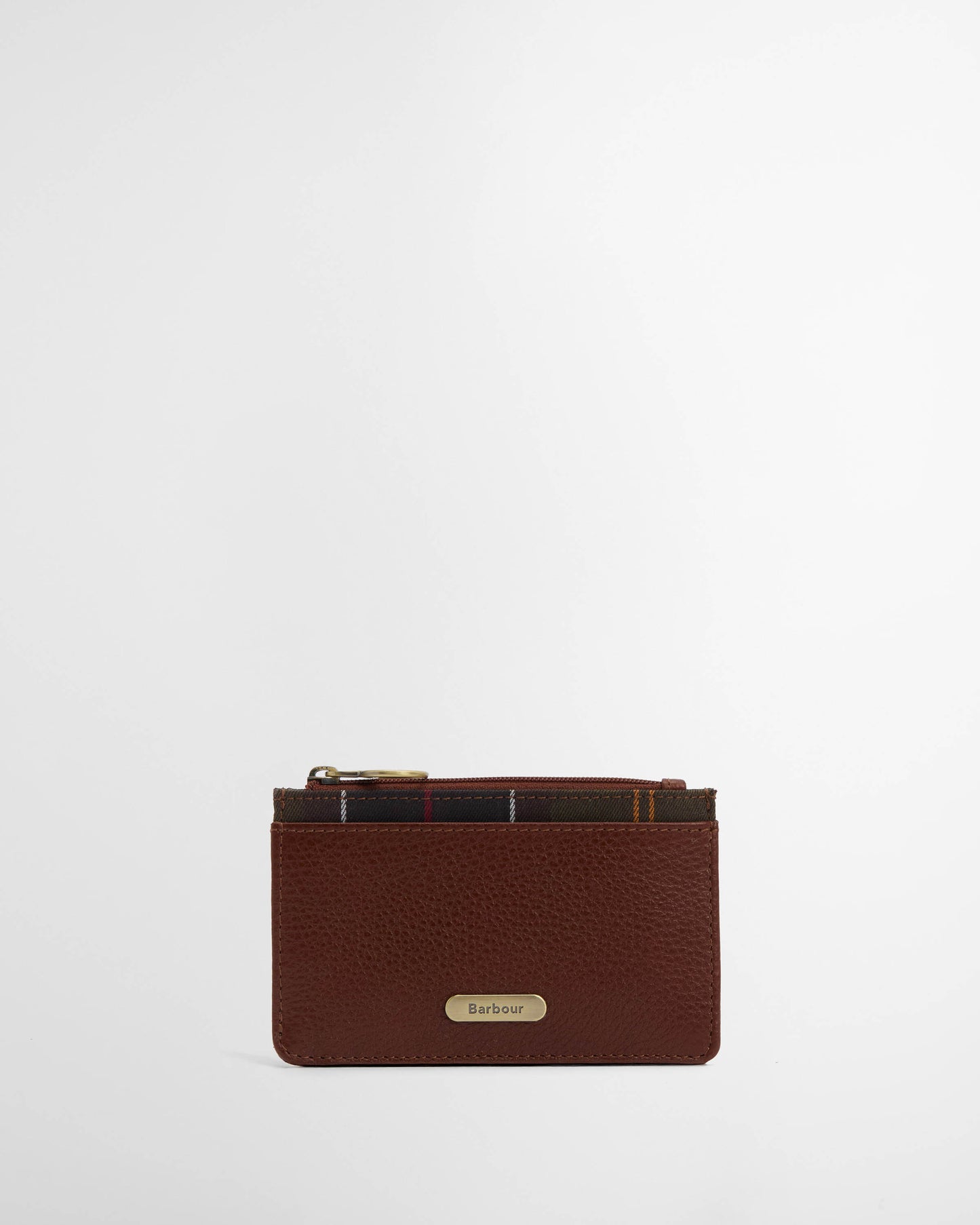 Barbour Alder Womens Leather Card Holder - Brown/Classic