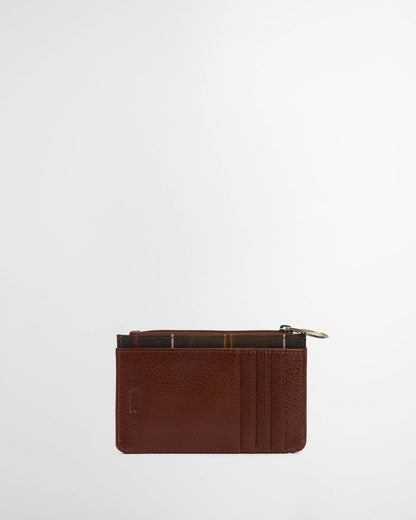 Barbour Alder Womens Leather Card Holder - Brown/Classic