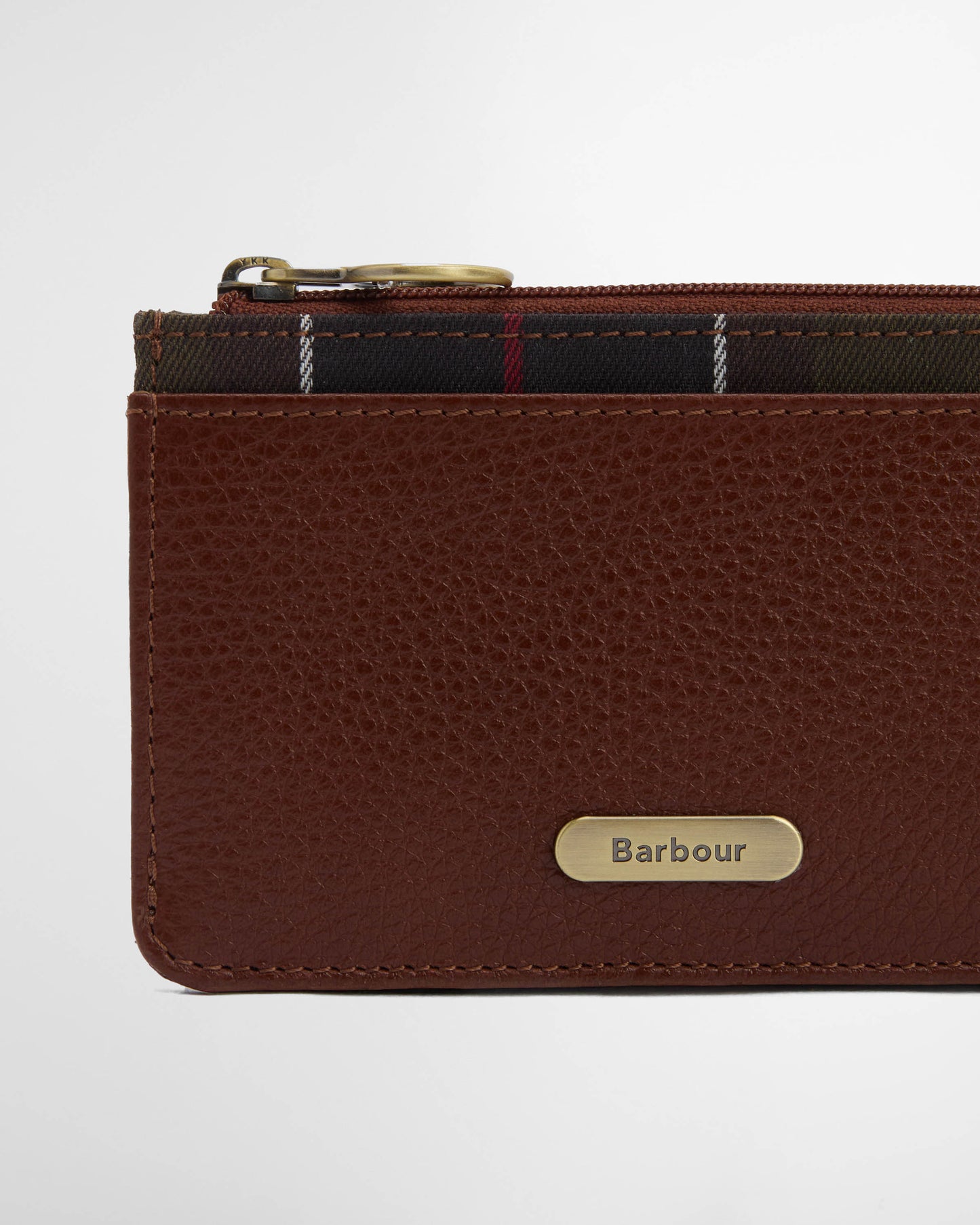 Barbour Alder Womens Leather Card Holder - Brown/Classic