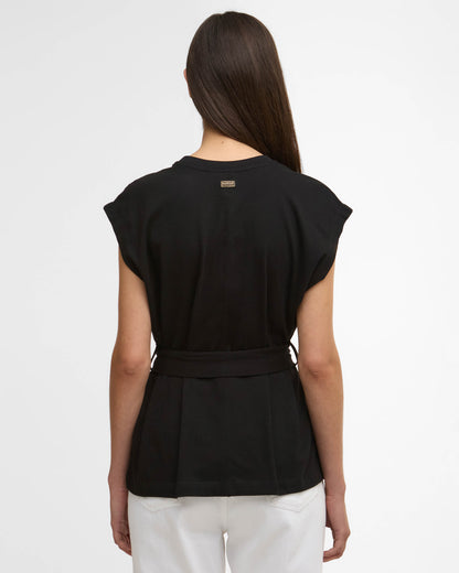 Barbour International Alexis Womens Top - Black | CHO | Designer Womens Vest Tops
