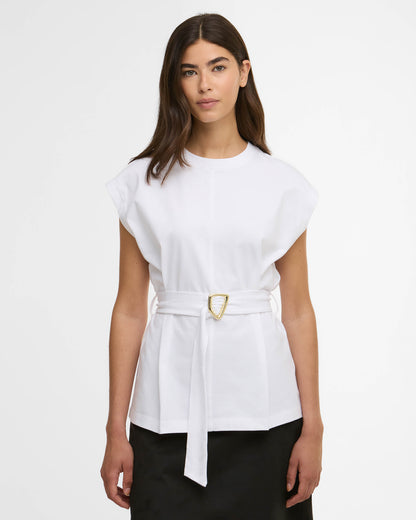 Barbour International Alexis Womens Top - White | CHO | Designer Womens Vest Tops