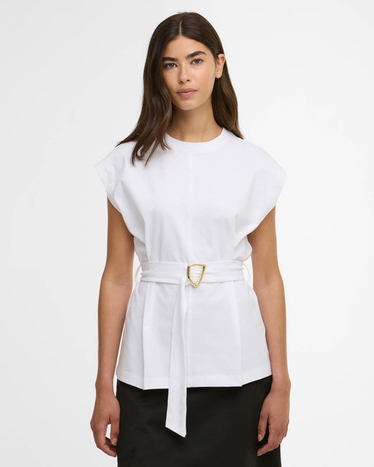 Barbour International Alexis Womens Top - White | CHO | Designer Womens Vest Tops
