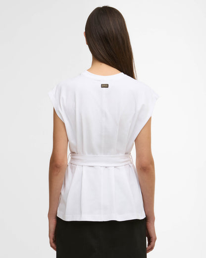 Barbour International Alexis Womens Top - White | CHO | Designer Womens Vest Tops