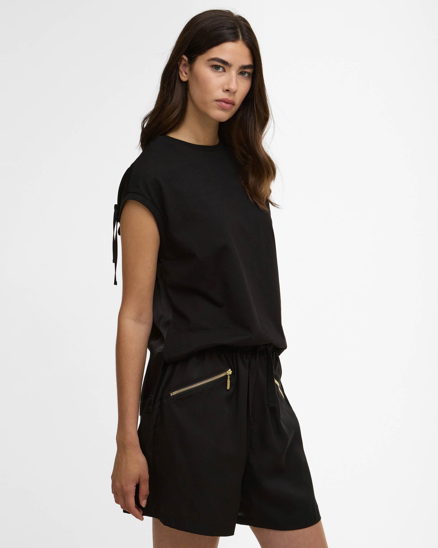 Barbour International Brianna Womens Top - Black | CHO | Designer Womens Vest Tops