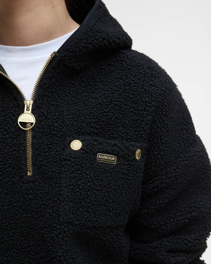 Barbour International Lola Womens Fleece Hoodie - Black