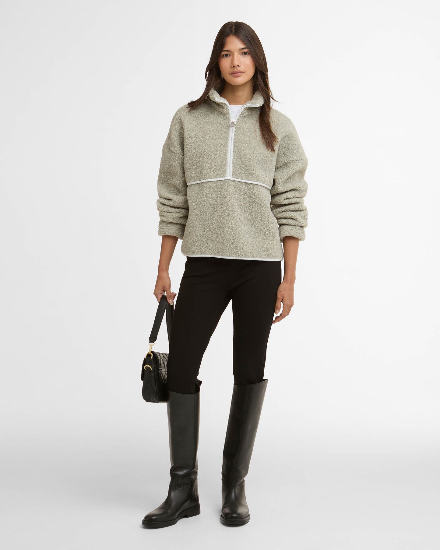 Barbour International Tara Womens Fleece - Glacier Grey