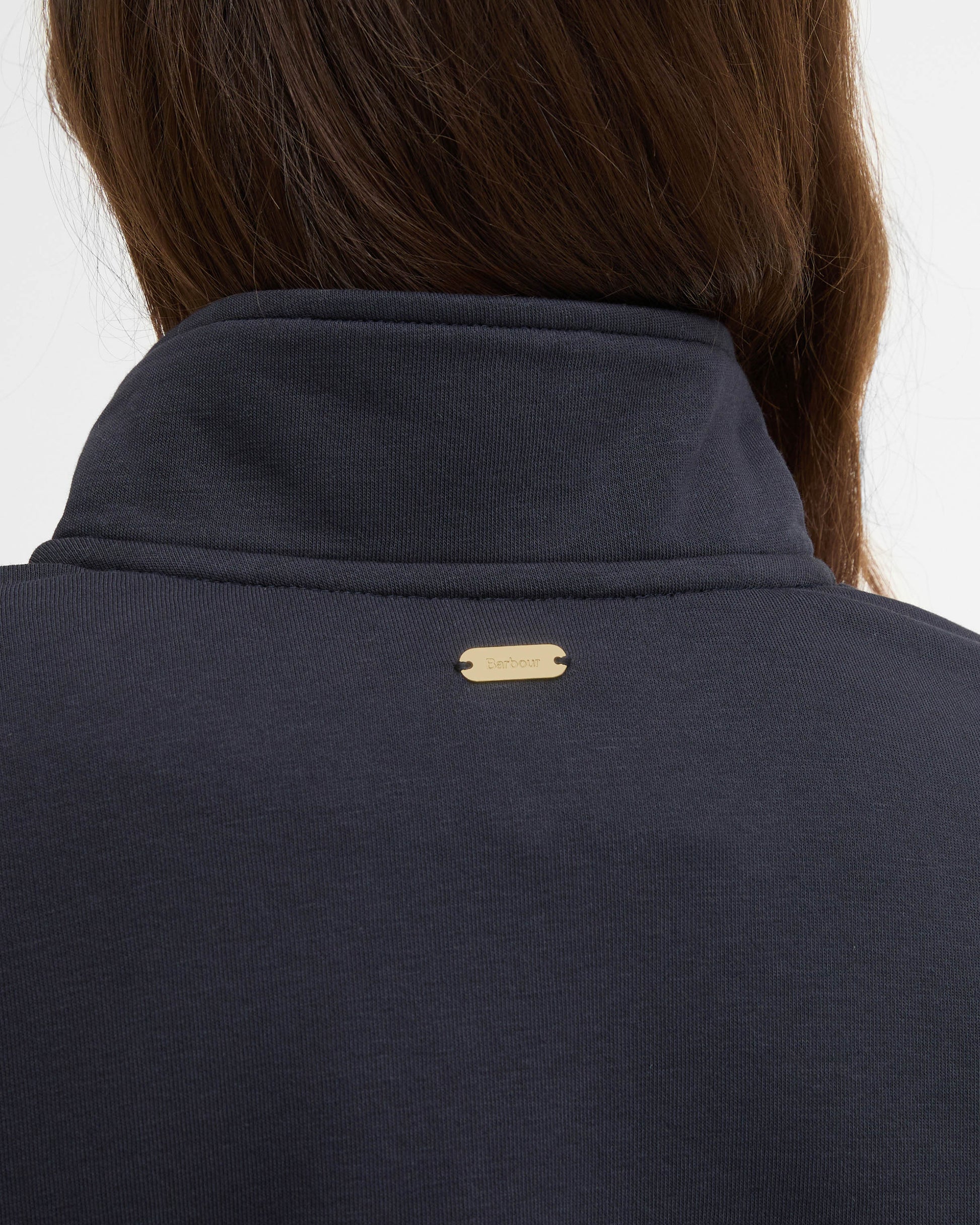 Barbour Zaria Womens Half Zip Sweatshirt - Dark Navy | CHO | Designer Womens Half Zip Sweatshirt
