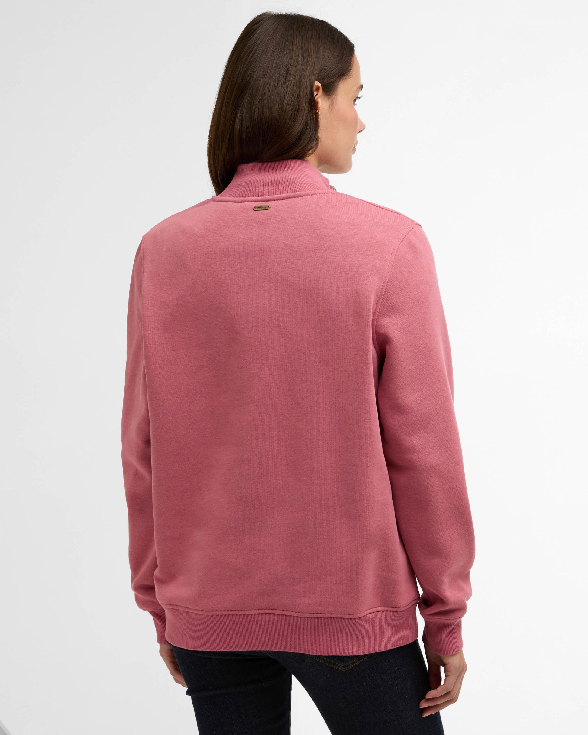 Barbour Cynthia Womens Half Zip Sweatshirt - Wildberry | CHO | Designer Womens Half Zip Sweatshirt
