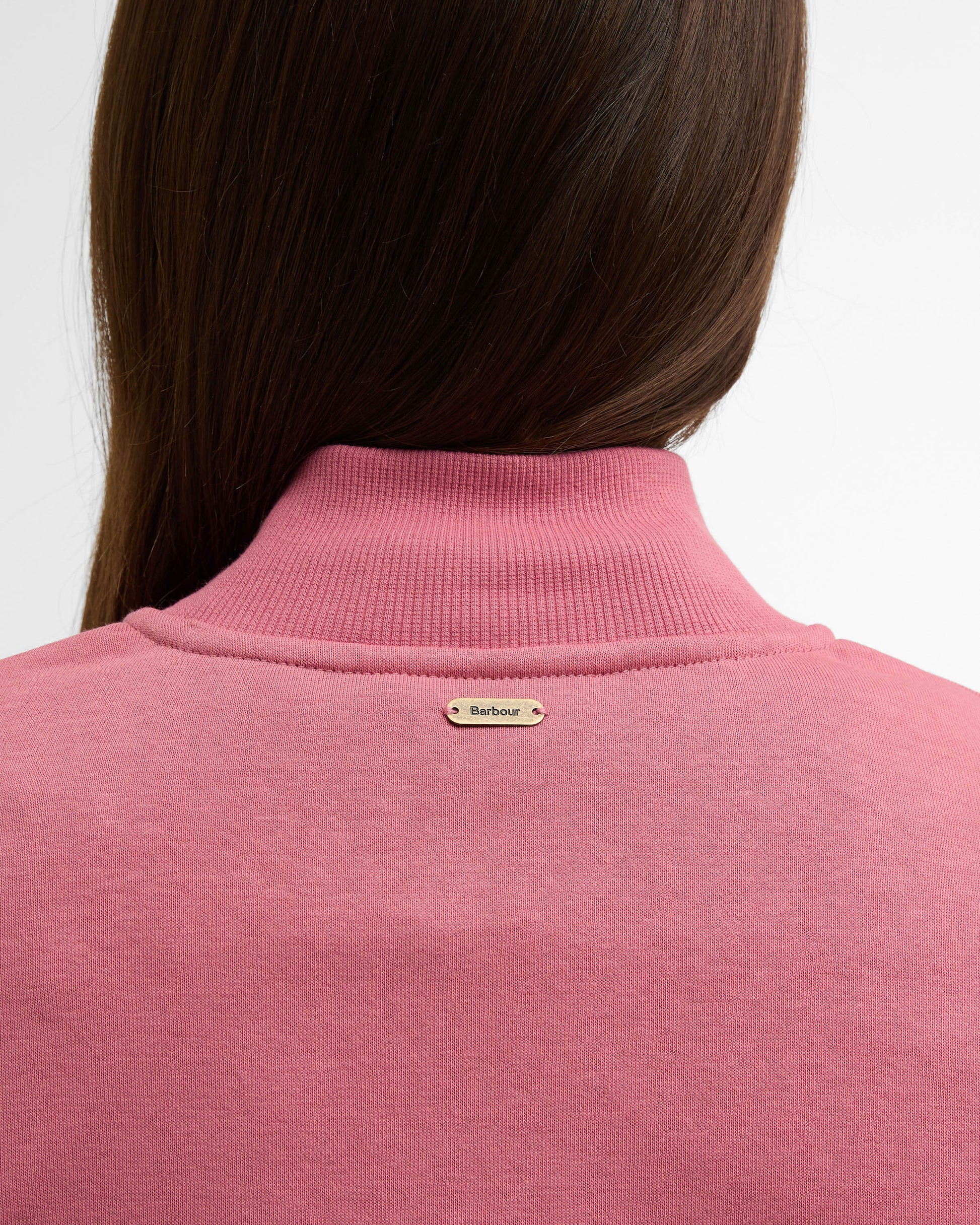 Barbour Cynthia Womens Half Zip Sweatshirt - Wildberry | CHO | Designer Womens Half Zip Sweatshirt
