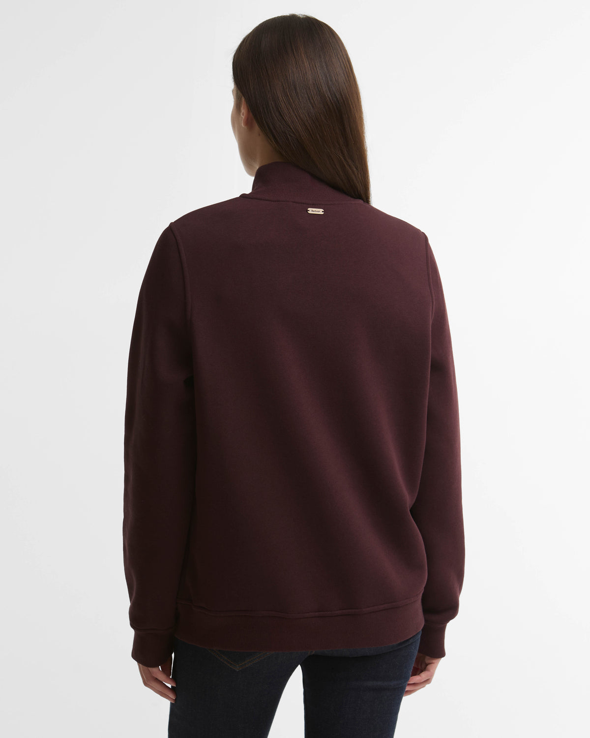 Barbour Cynthia Womens Half Zip Sweatshirt - Fig | CHO | Designer Womens Half Zip Sweatshirt