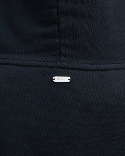 Barbour Hartland Womens Pullover Hoodie - Navy | CHO | Designer Womens Pullover Hoodies