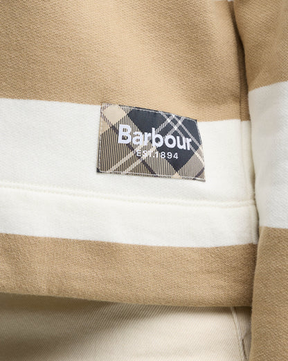 Barbour Eva Womens Sweatshirt - Cloud/Warm Trench | CHO | Designer Womens Crew Neck Sweatshirts