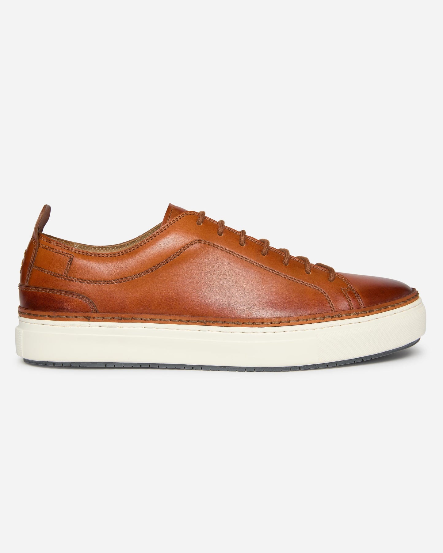 Oliver Sweeney Lopes Mens Leather Cupsole Trainers - Tan