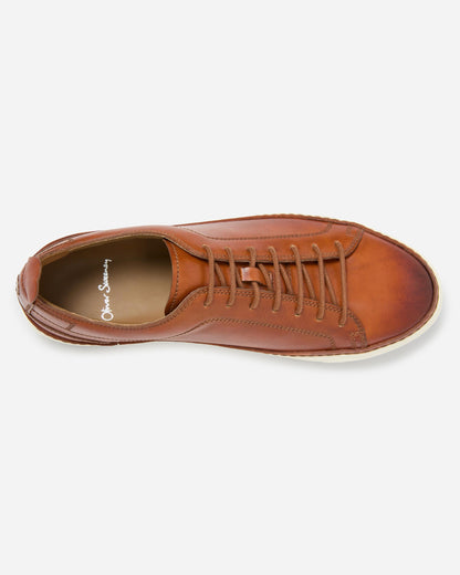 Oliver Sweeney Lopes Mens Leather Cupsole Trainers - Tan