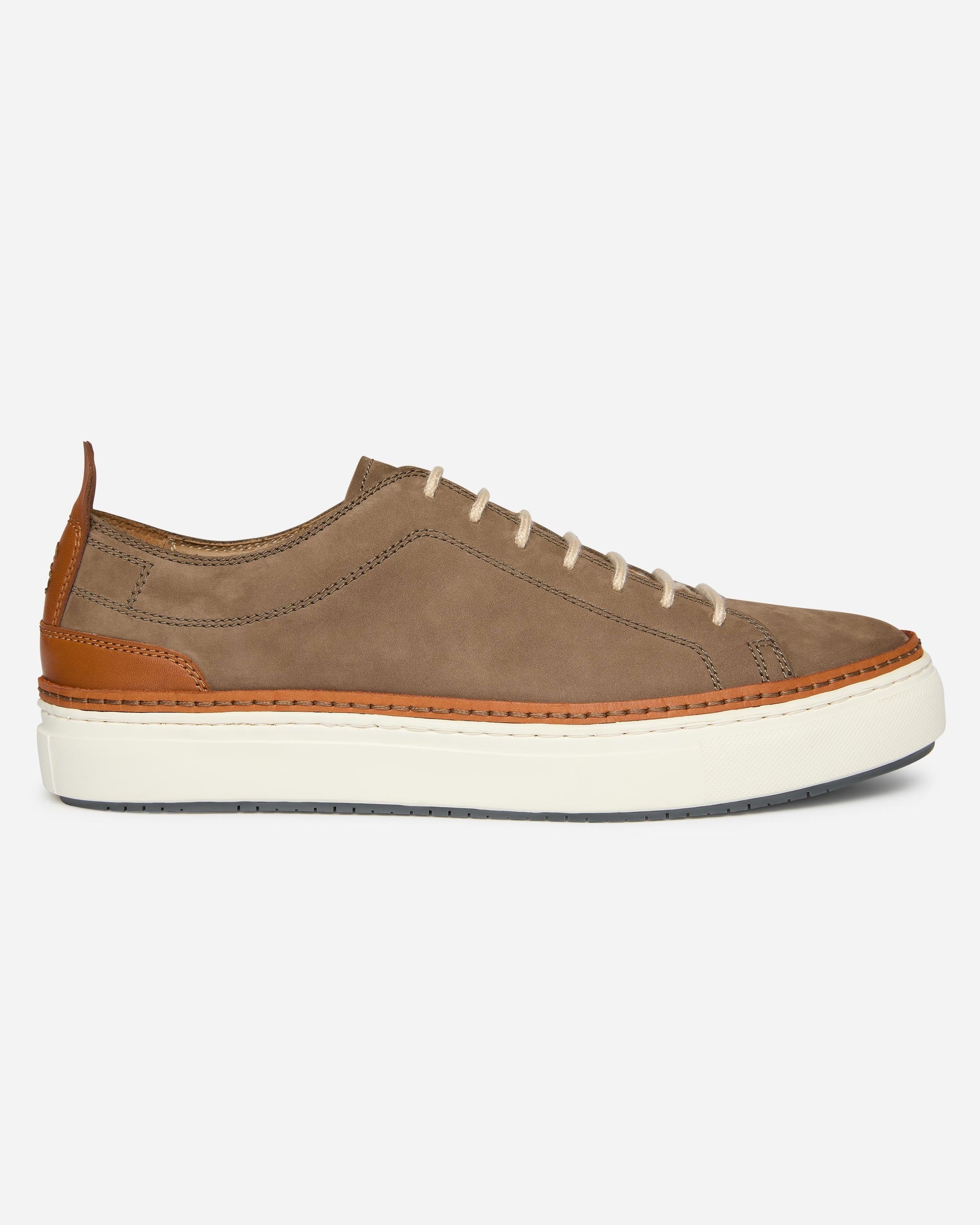 Oliver Sweeney Lopes Nubuck Mens Cupsole Trainers - Taupe | CHO | Designer Mens Trainers