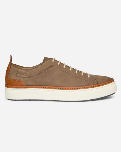 Oliver Sweeney Lopes Nubuck Mens Cupsole Trainers - Taupe | CHO | Designer Mens Trainers