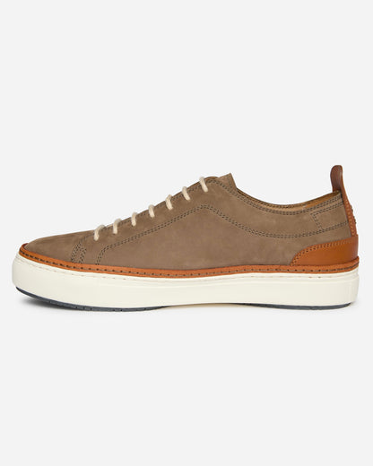 Oliver Sweeney Lopes Nubuck Mens Cupsole Trainers - Taupe | CHO | Designer Mens Trainers