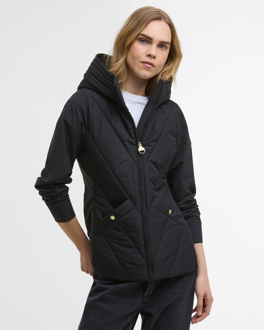 Barbour International Diablo Womens Quilted Sweat - Black